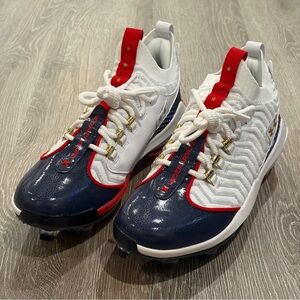 Under Armour Harper 9 Pro TPU Baseball Cleats Mens 11 USA White Blue 3027439-100